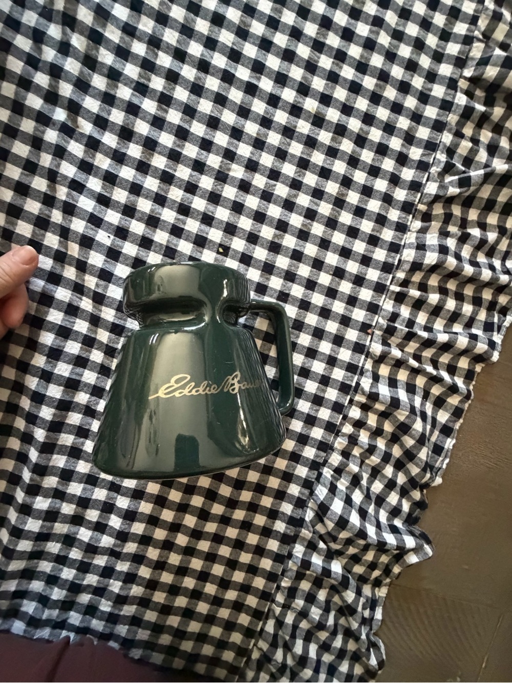 Eddie Bauer Forest Green Ceramic Mug with Script Logo